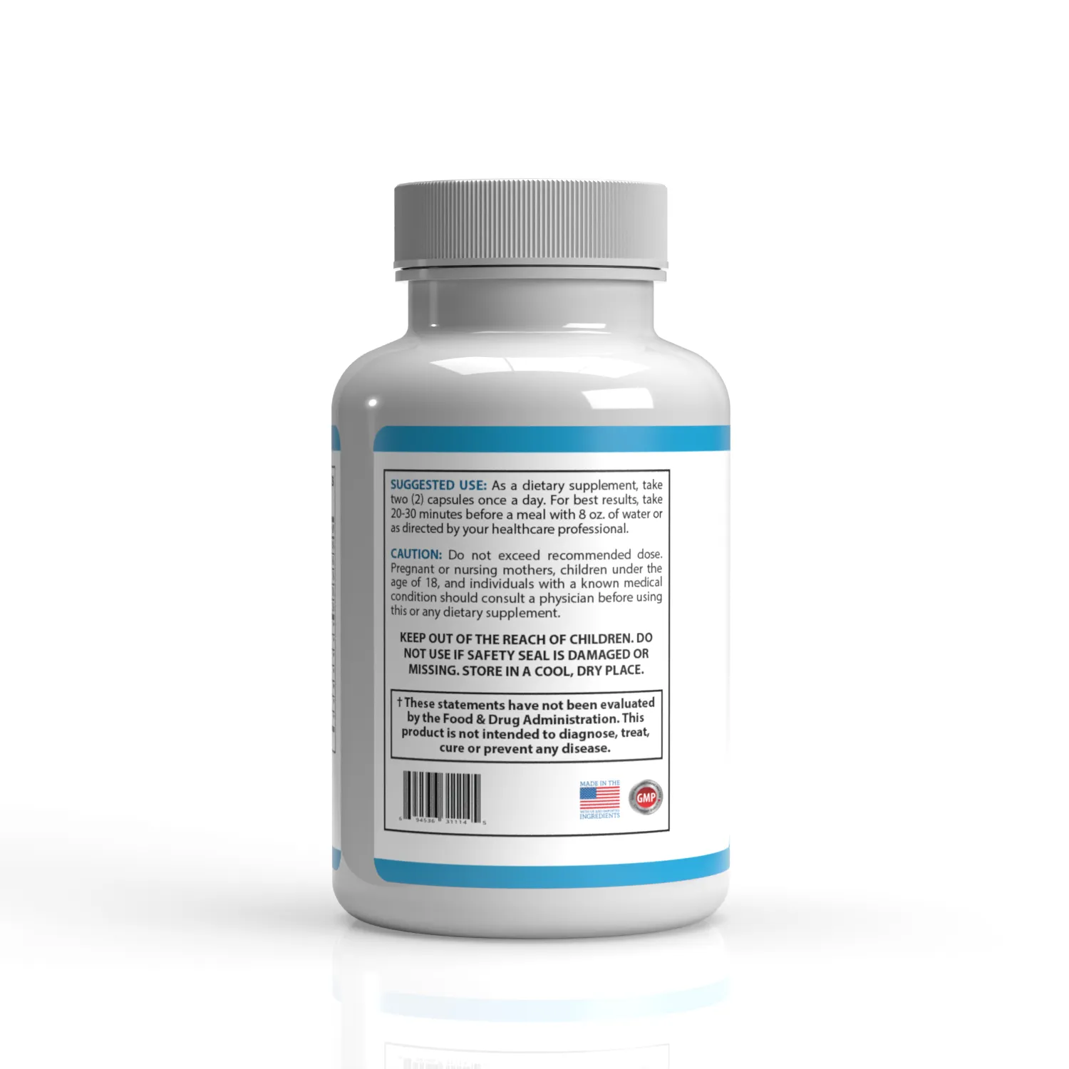 iGenics dosage and suggested use iGenics rear bottle label with suggested use instructions