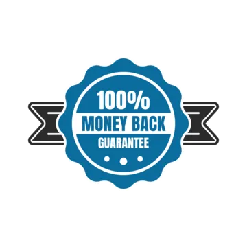100 percent money back guarantee badge