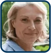 Adult woman smiling outdoors, representing a customer experience image